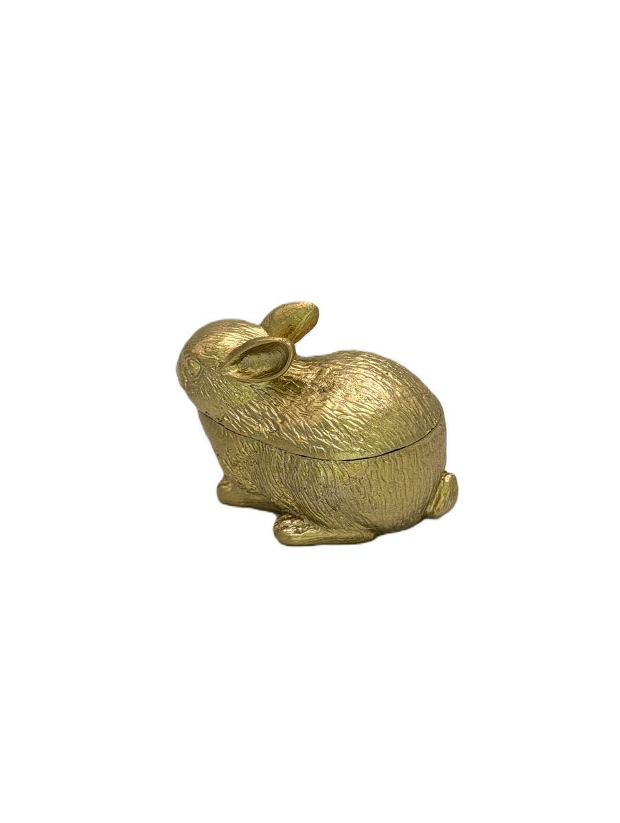 Bunny Multifunctional Pewter Box Jewelry Box Decor Collectible Handmade