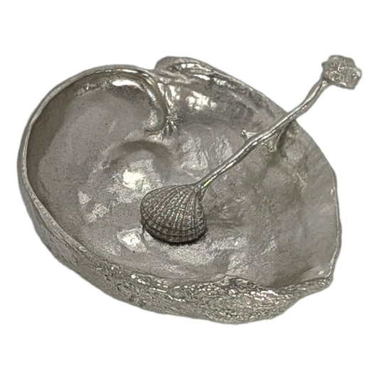 Abalone Shell Decorative Pewter Salt Dish Inspired by Nature