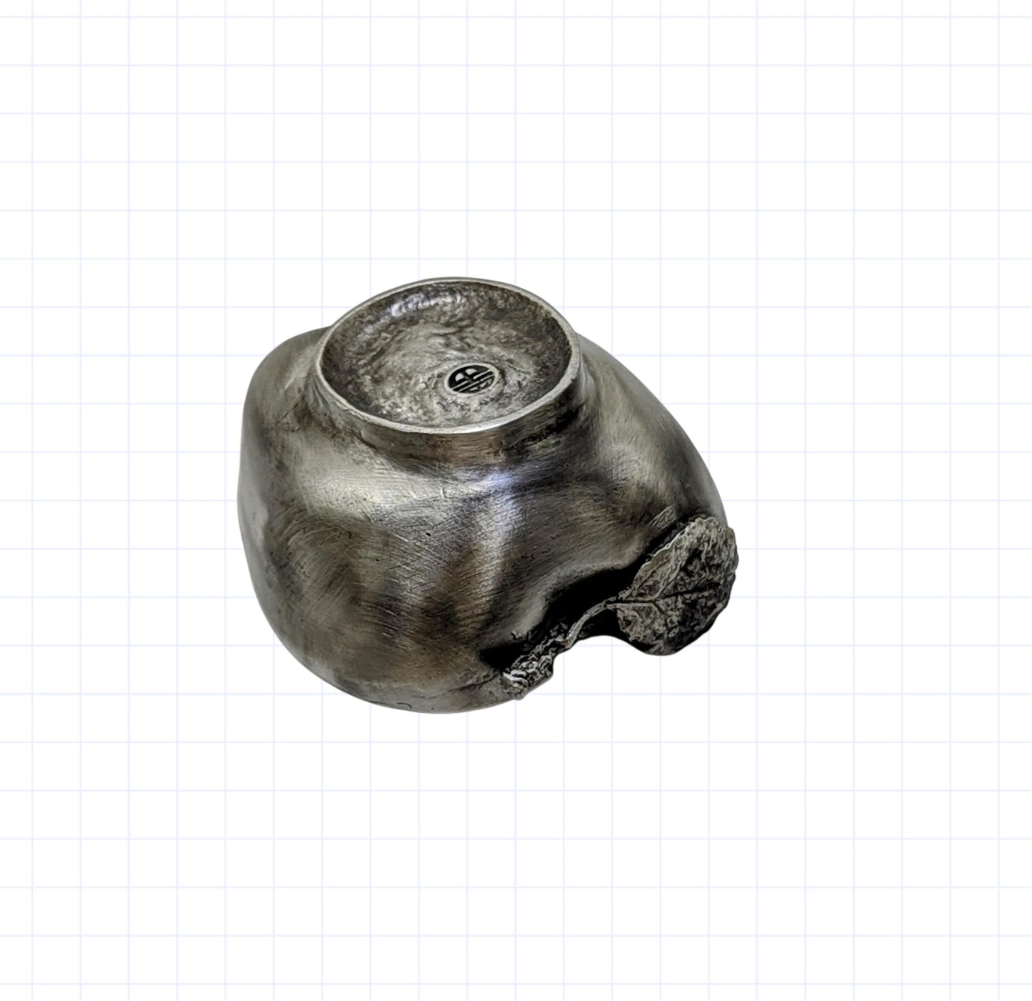 Apple Multifunctional Pewter Bowl Decor Inspired by Nature