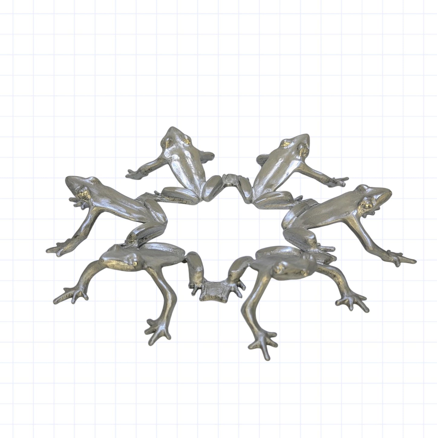 Frogs Fruit Bowl and Stand Set Centerpiece Decor LIMITED EDITION