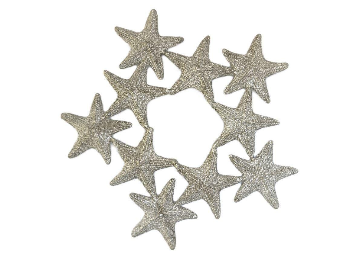 Handmade Small Starfish Pewter Trivet, Kitchen Decor, Inspired by Nature