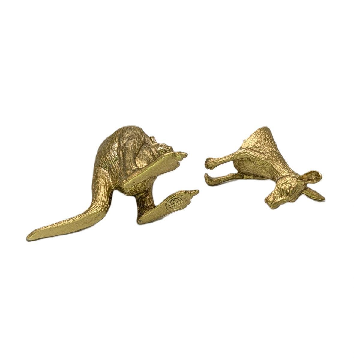 Kangaroo Minimalist Multifunctional Pewter Box Decor