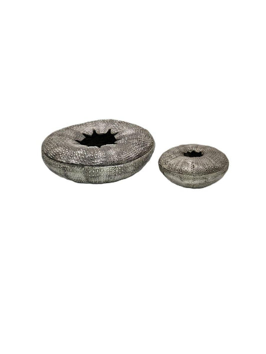Sea Urchin Multifunctional Pewter Box Set Decor Inspired by Nature