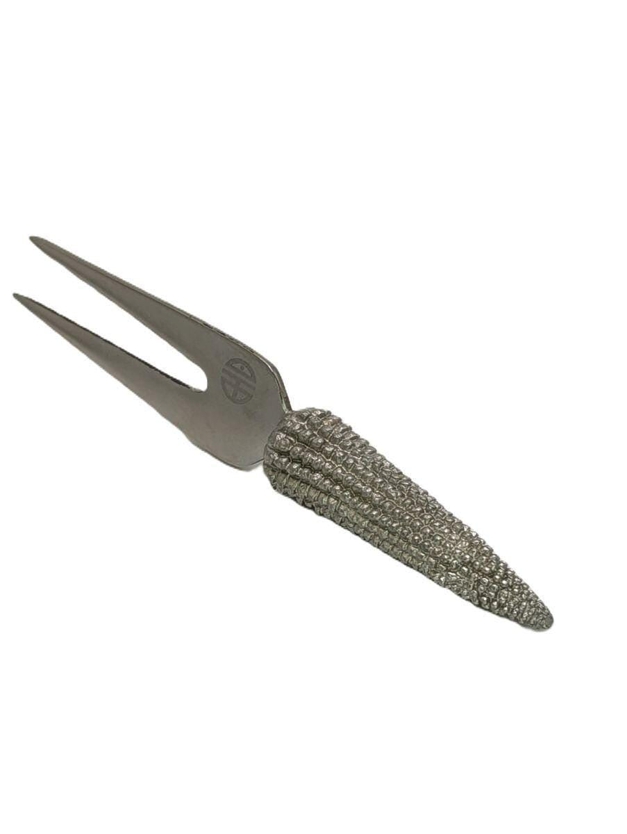 Handcrafted Pewter & Stainless-Steel Corn Hostess Cheese Set, Nature Inspired Gift