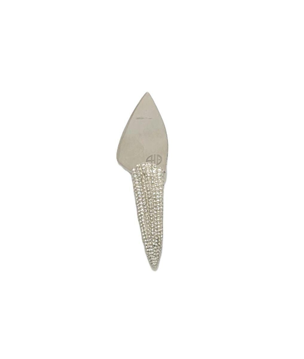 Handcrafted Pewter & Stainless-Steel Corn Hostess Cheese Set, Nature Inspired Gift