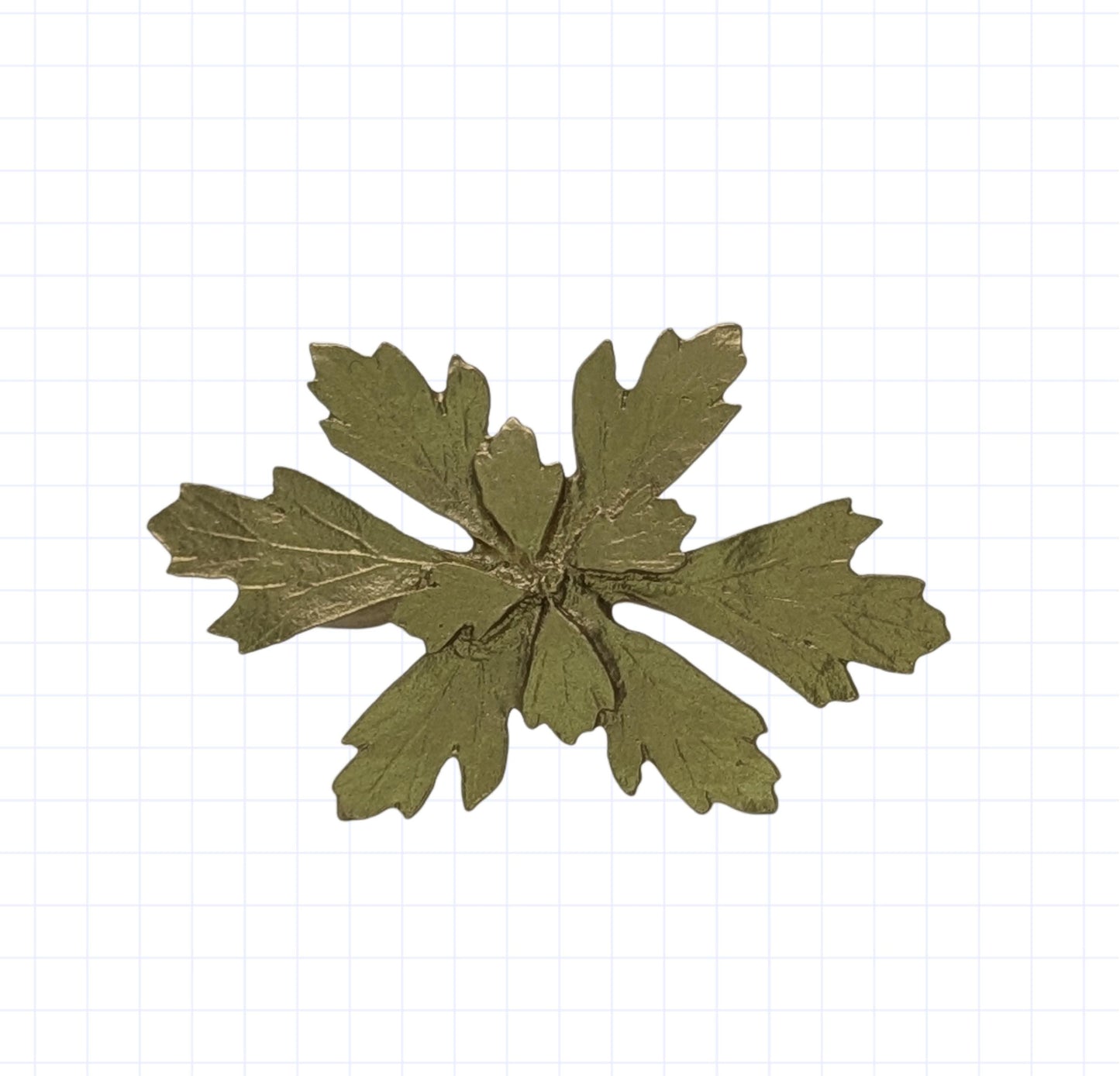 Juego de 4 servilleteros Presley Herb de peltre, inspirados en la naturaleza.