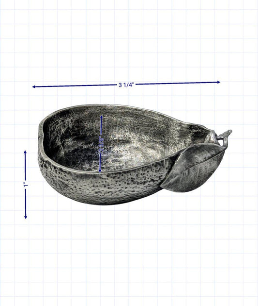 Coupe multi-usage Tangelo Citrus en étain pour décor de table, inspirée par la nature