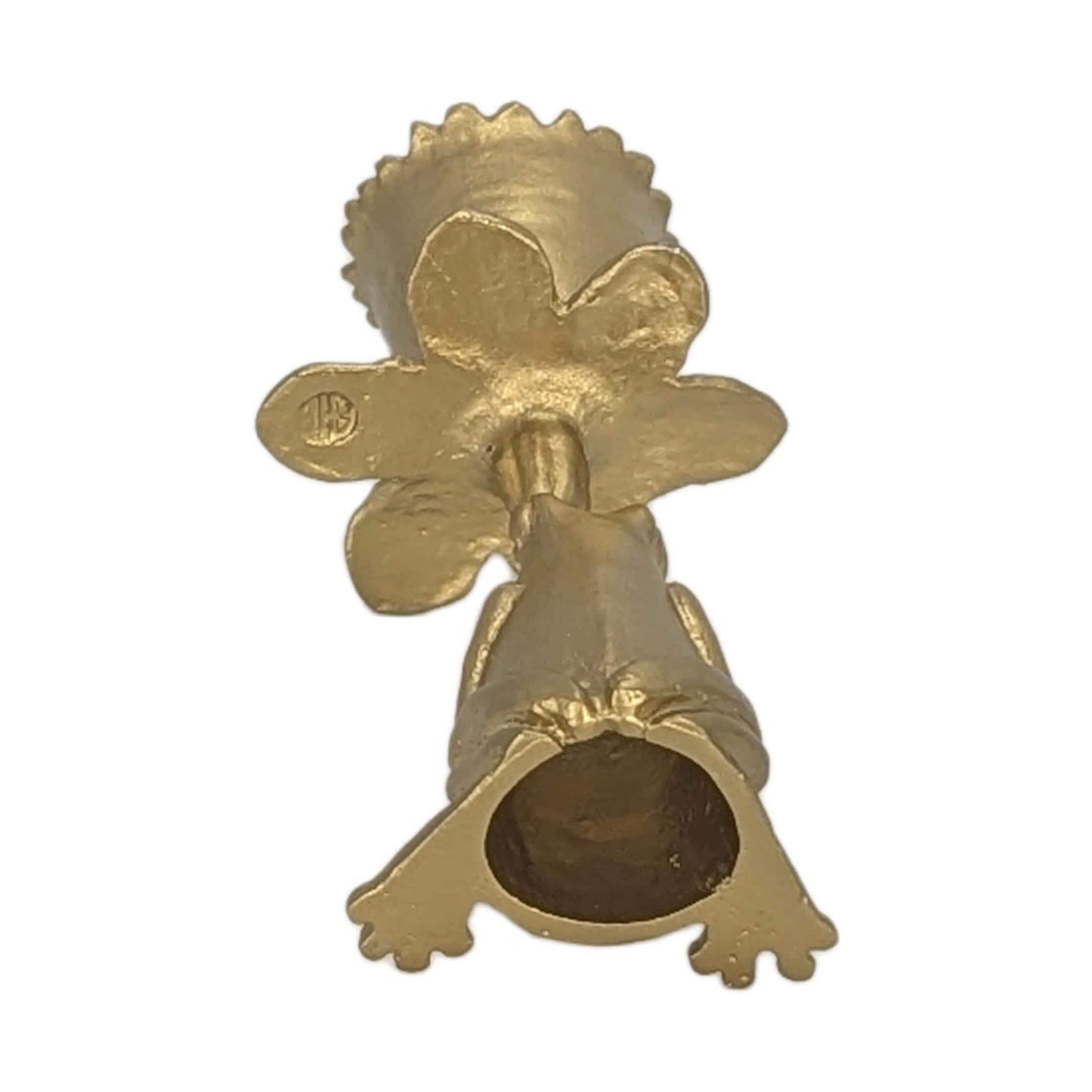 Handmade Pewter Frog Daffodil Candle Holder, Nature Inspired Home Decor