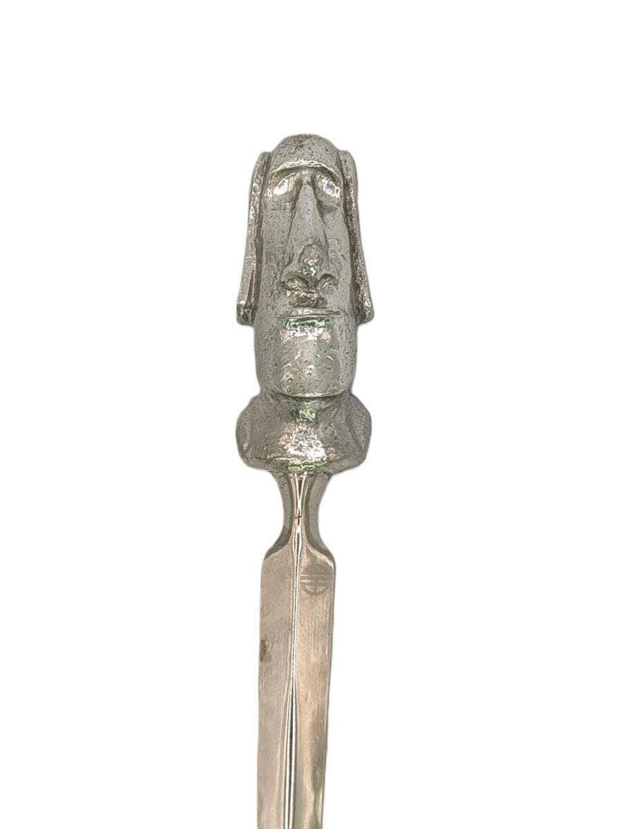 Handcrafted lead-free pewter moai easter island head letter opener – ancient mystery desk decor collectible