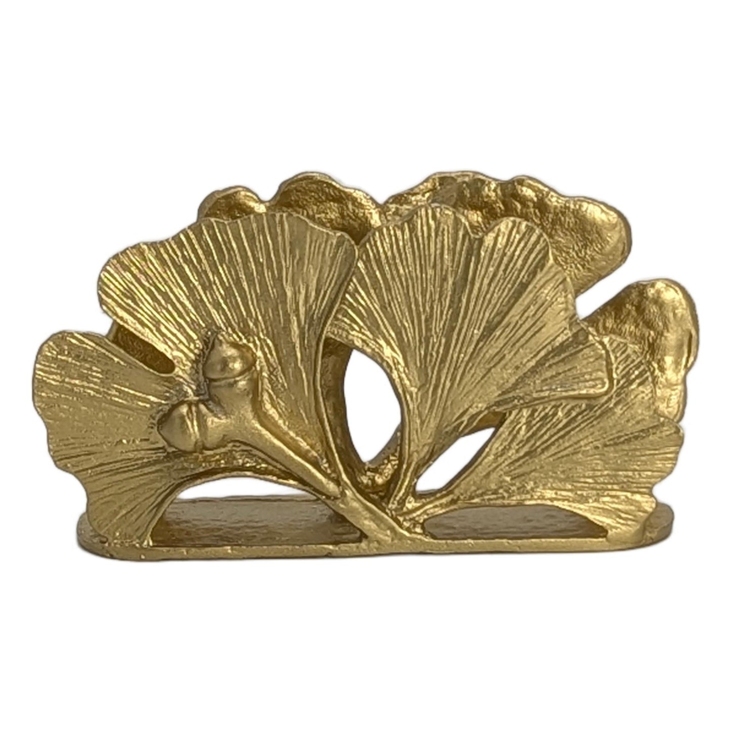 Handmade Ginkgo Pewter Business Card Holder, Office Decor, Inspired by Nature