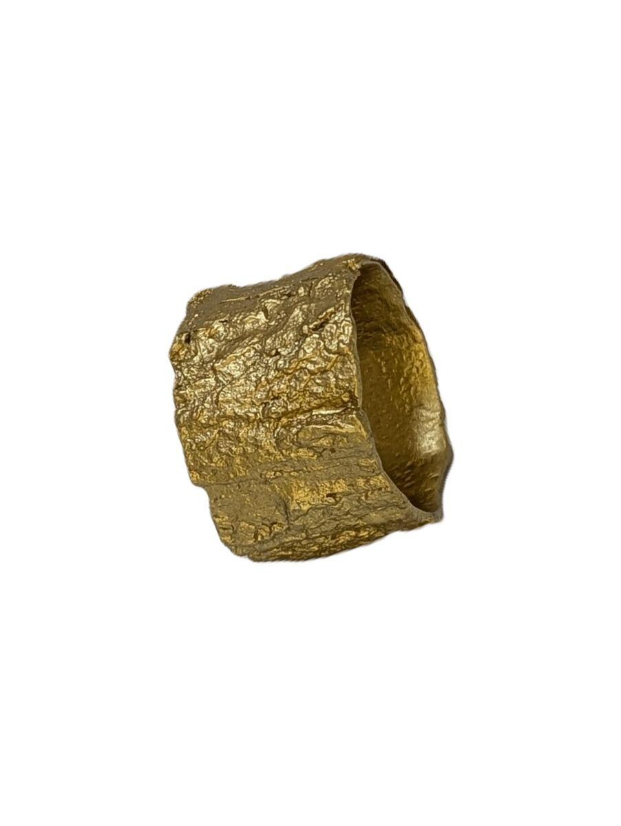 Maple Bark Realistic Pewter Napkin Ring, Set of 4, Inspired by Nature, Handmade Table Decor