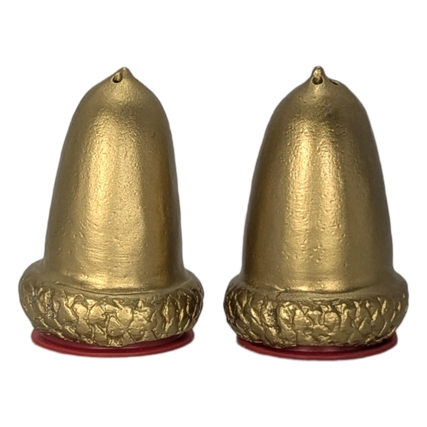 Handcrafted Minimalist Pewter Acorn Salt and Pepper Shakers, Nature Inspired Table Decor