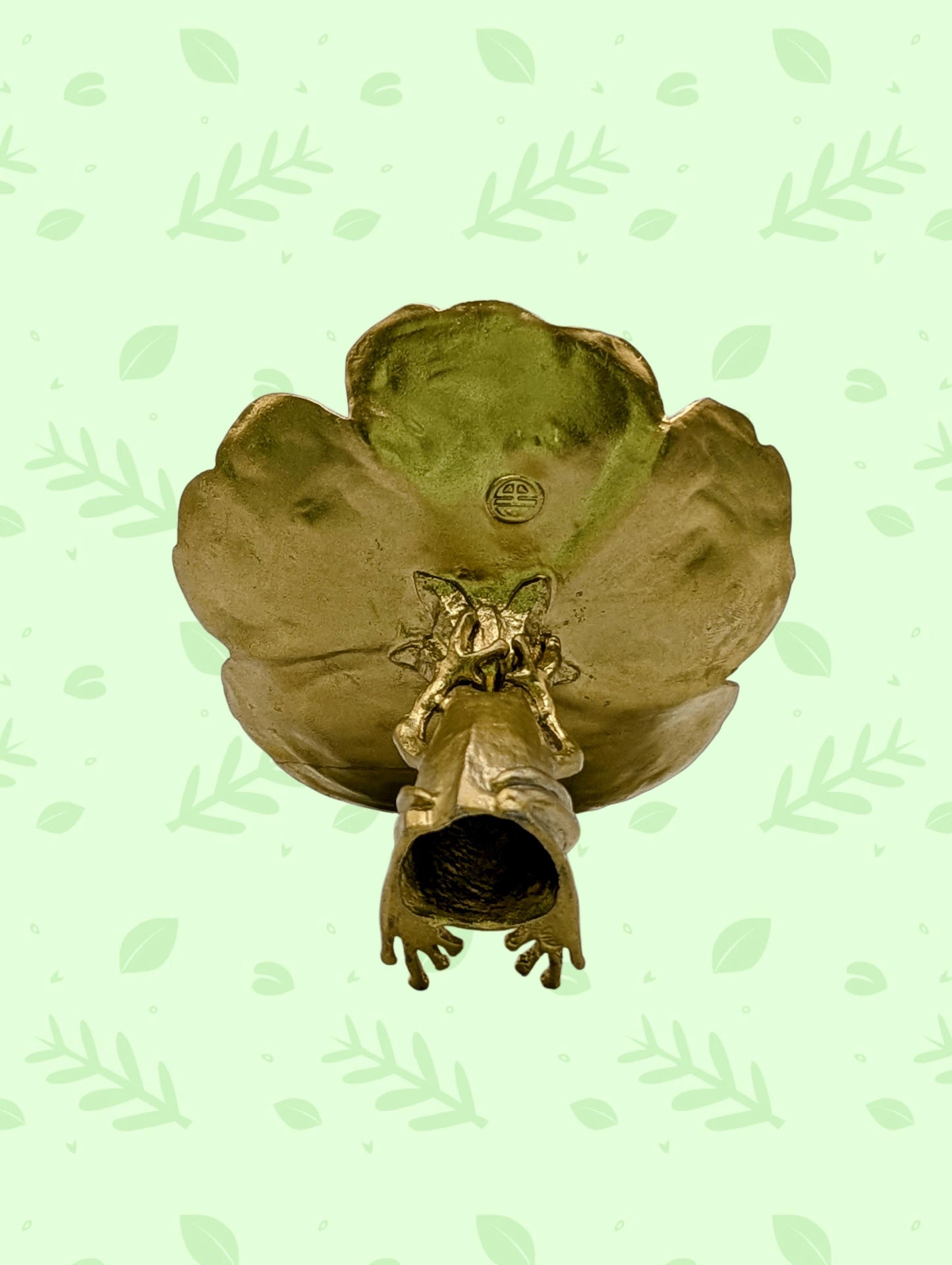Handmade Frog Hibiscus Snack Dish, Nature Inspired Decor