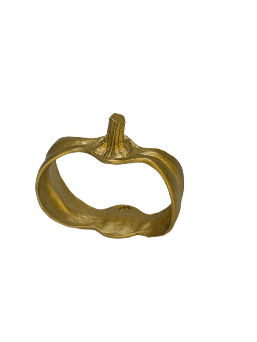 Pumpkin Napkin Rings Set of 4, Handcrafted Pewter, Nature Inspired Housewarmings Gift