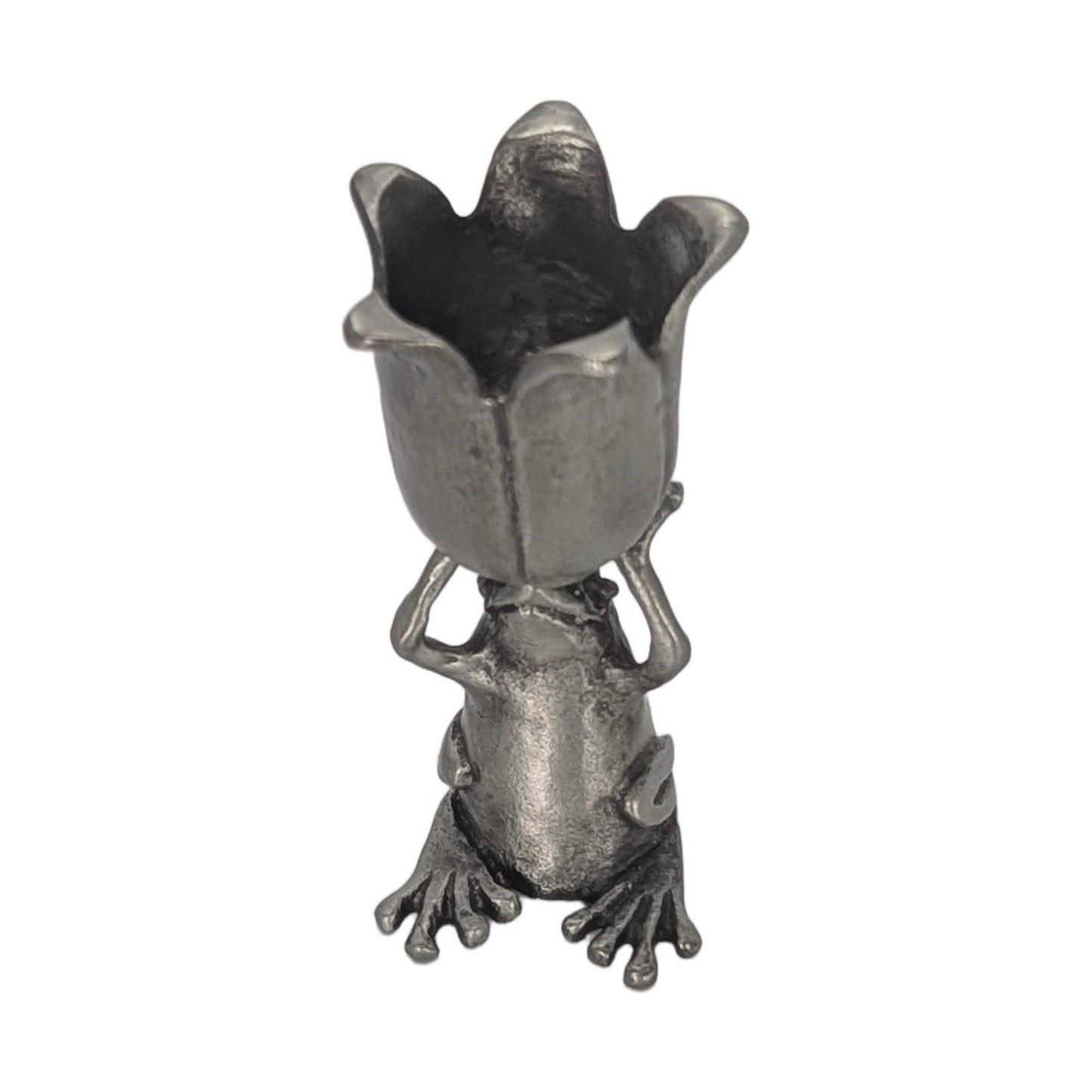 Coqui Frog Minimalist Candle Holder, Handcrafted Pewter, Nature Inspired Housewarming Gift