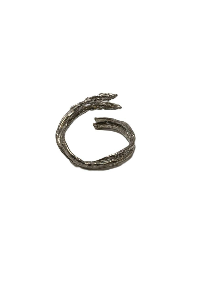 Handmade Asparagus Adjustable Pewter Napkin Ring, Set of 4, Inspired by Nature, Table Decor