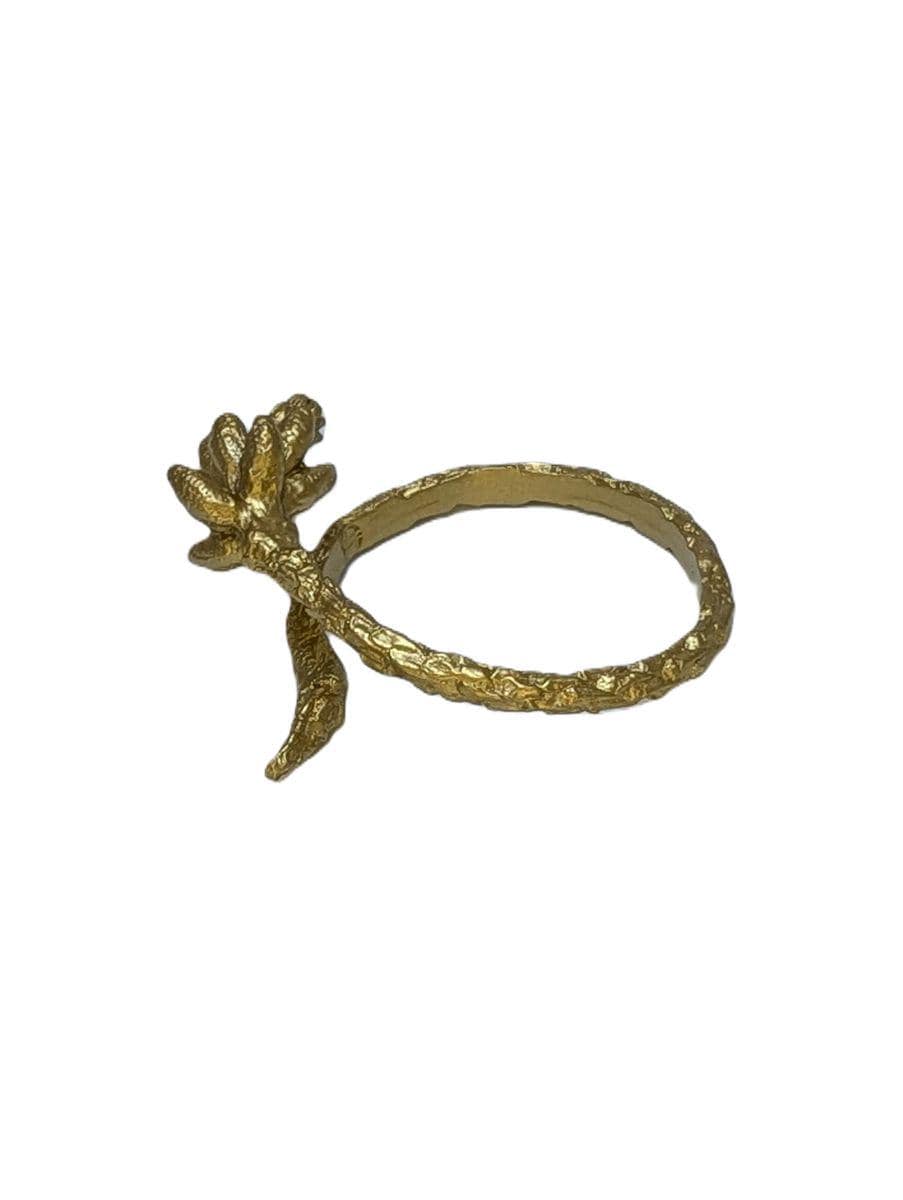 Scots Pine Spring Buds Adjustable Pewter Napkin Ring, Set Of 4, Inspired by Nature, Handmade Table Decor