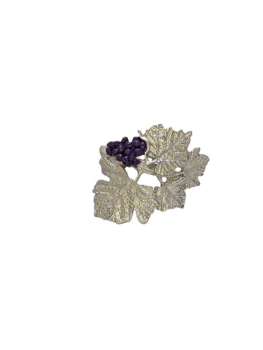 Artisanal Pewter Grapevine Napkin Ring, Luxury Vineyard Table Decor, Hostess Gift for Wine Lovers, Set of 4
