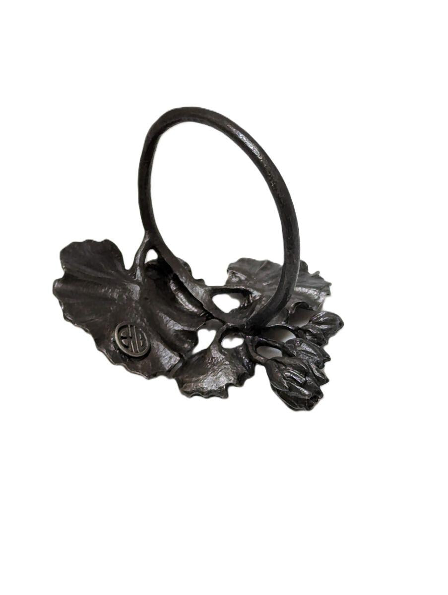 Handmade Geranium Pewter Napkin Ring Set of 4, Inspired by Nature, Home Decor