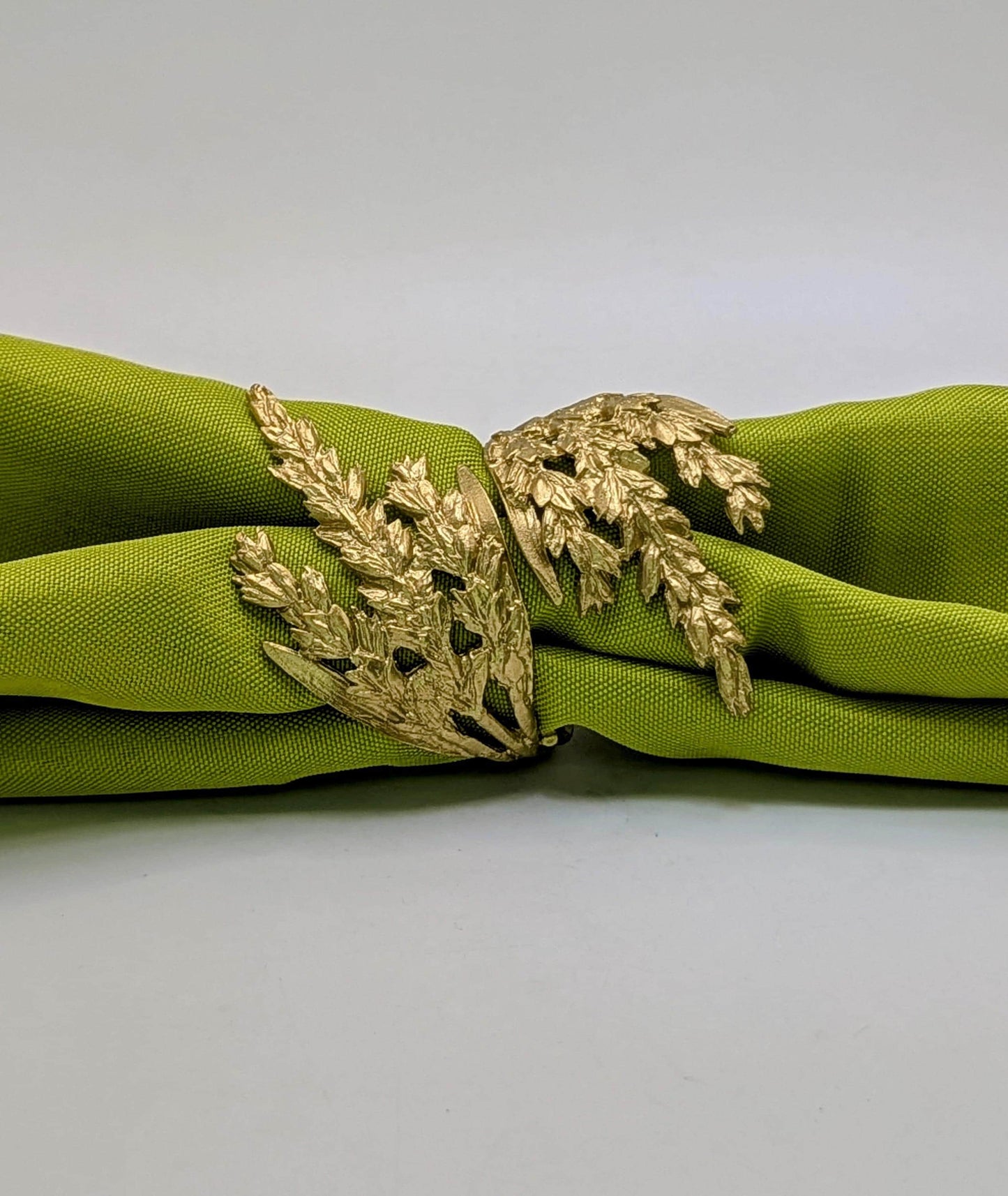 Handcrafted Wheat Adjustable Pewter Napkin Ring, Set of 4, Inspired by Nature, Table Decor