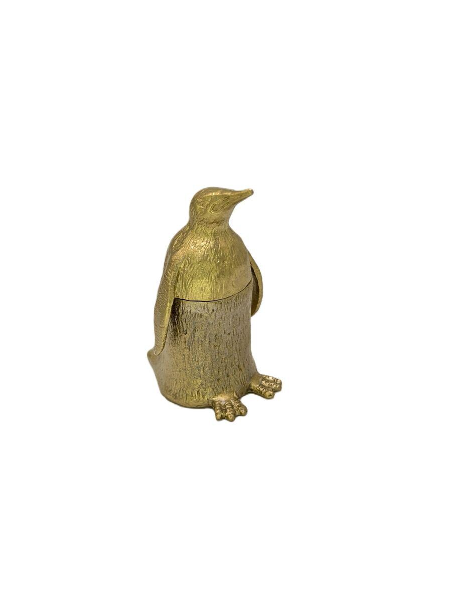 Handmade Penguin Mini Figurine Multifunctional Trinket Box, Decor Collectible