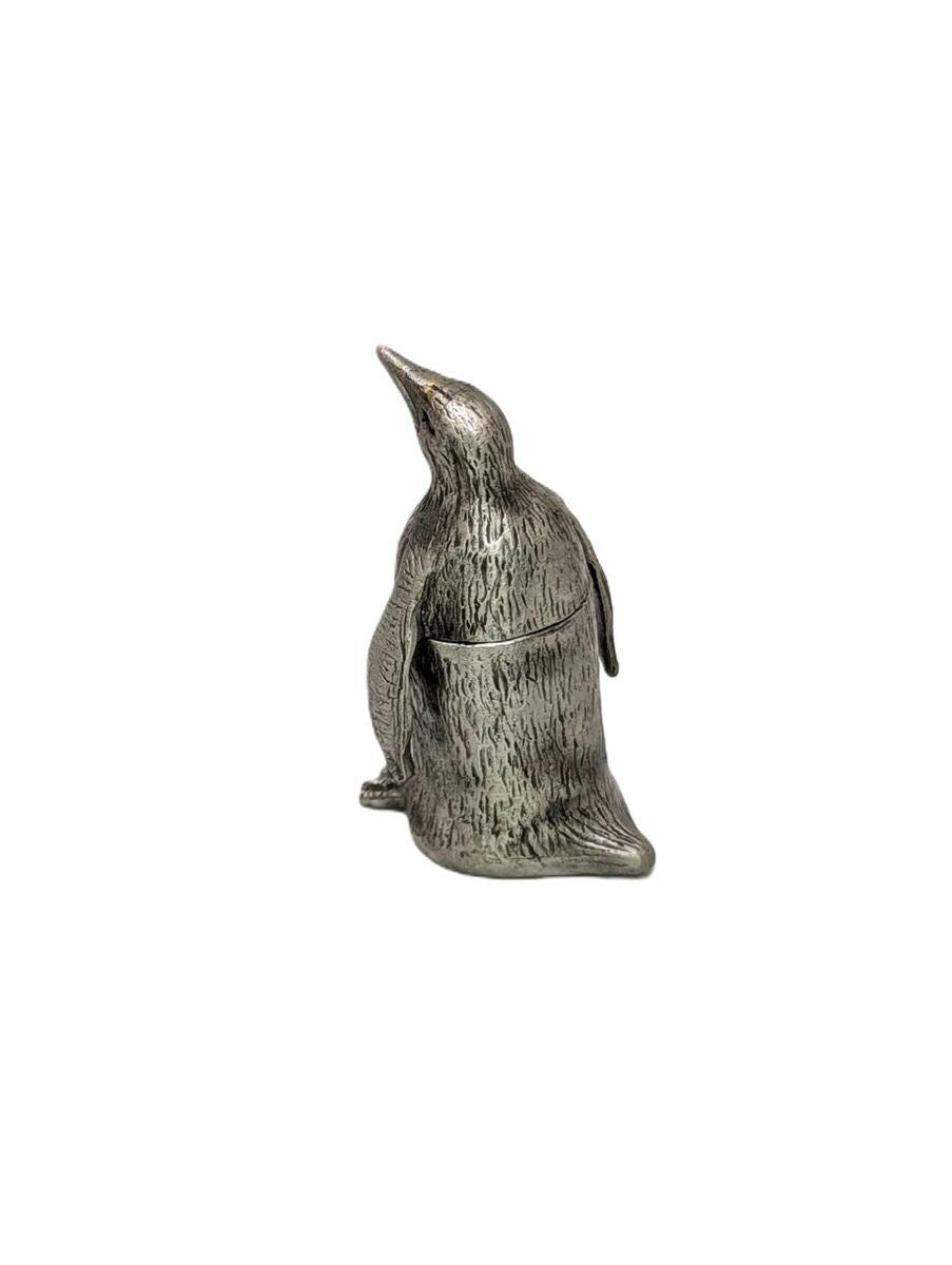 Handmade Penguin Mini Figurine Multifunctional Trinket Box, Decor Collectible