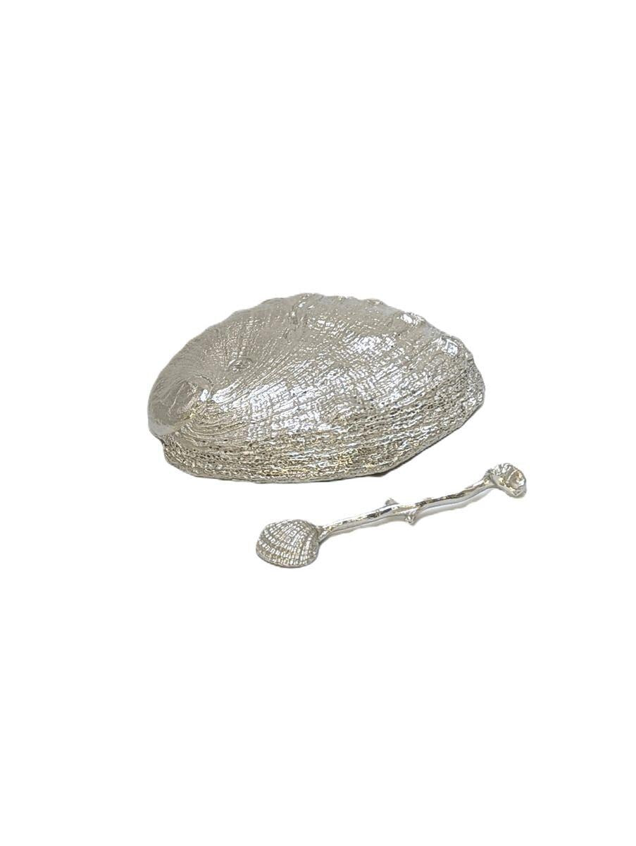 Handmade Abalone Shell Decorative Pewter Salt Dish, Table Decor Inspired by Nature