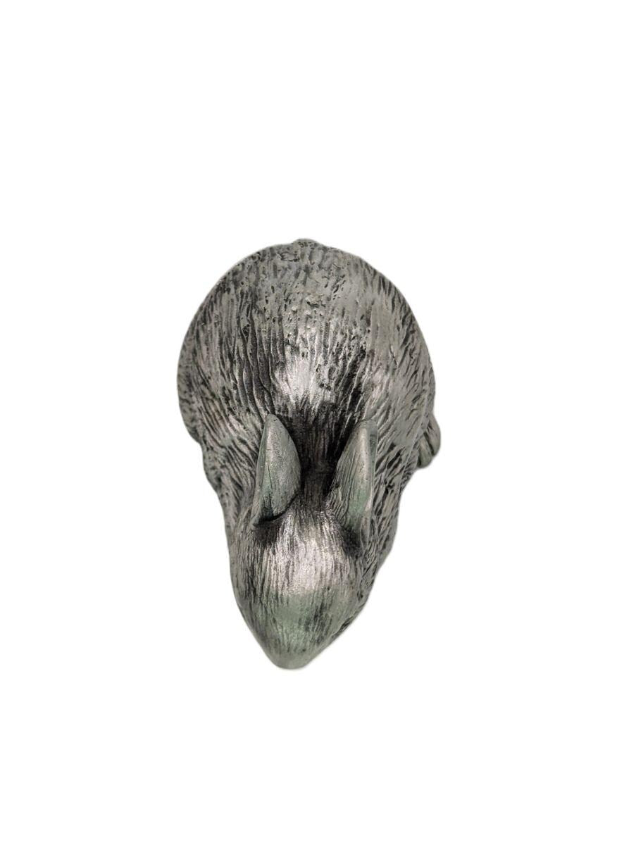 Bunny Mini Pewter Box, Jewelry Box, Wild Nature Decor, Handmade Collectible