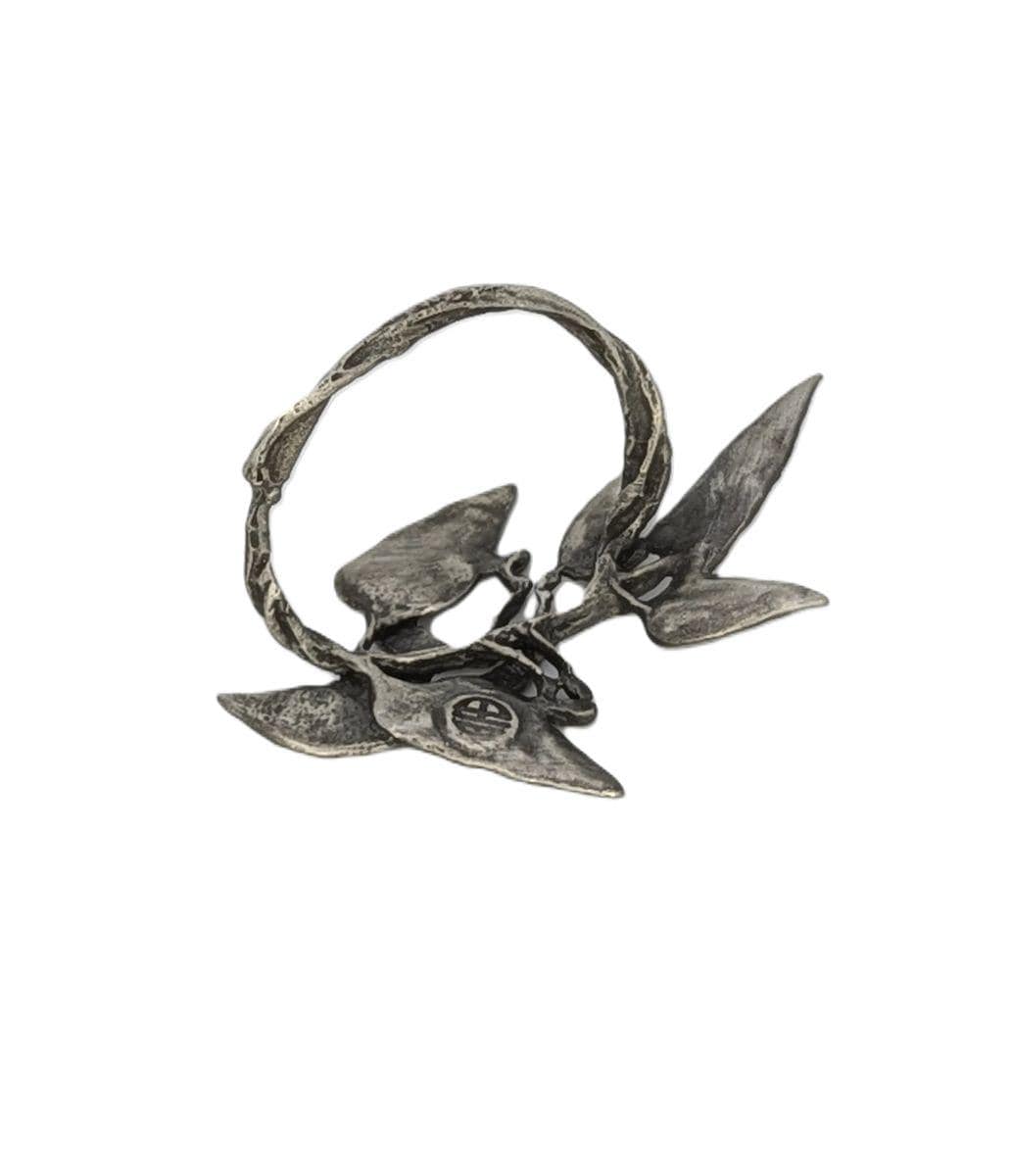 Handmade Lima Beans Pewter Napkin Ring Set of 4, Inspired by Nature, Table Decor
