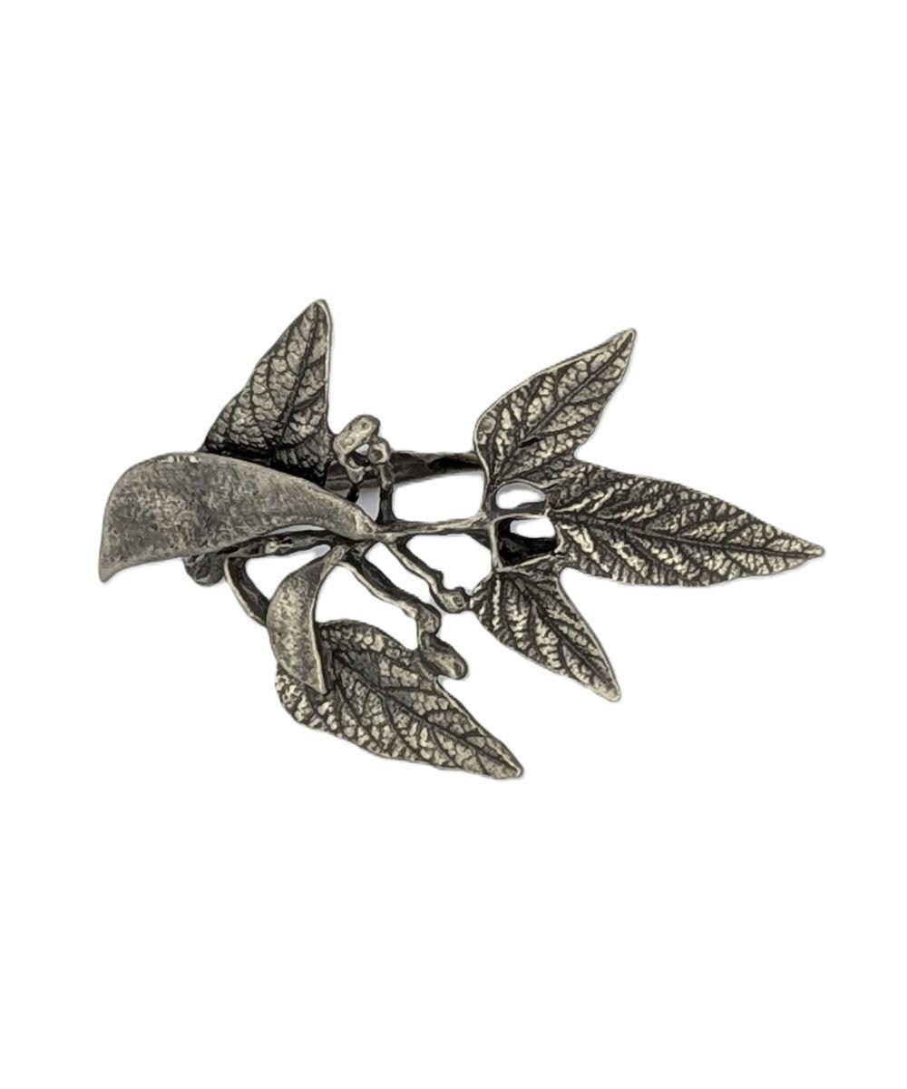 Handmade Lima Beans Pewter Napkin Ring Set of 4, Inspired by Nature, Table Decor
