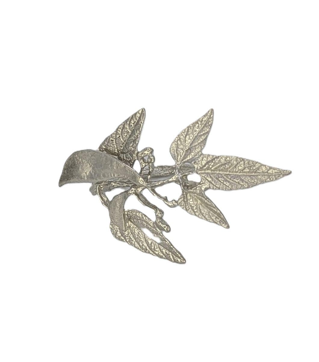 Handmade Lima Beans Pewter Napkin Ring Set of 4, Inspired by Nature, Table Decor