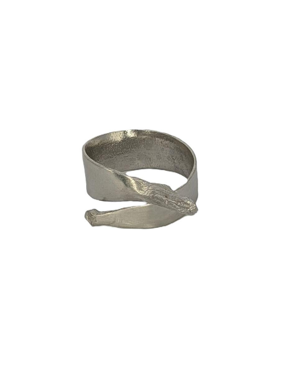Handmade Banana Pewter Adjustable Napkin Ring, Set of 4, Inspired by Nature, Unique Table Decor