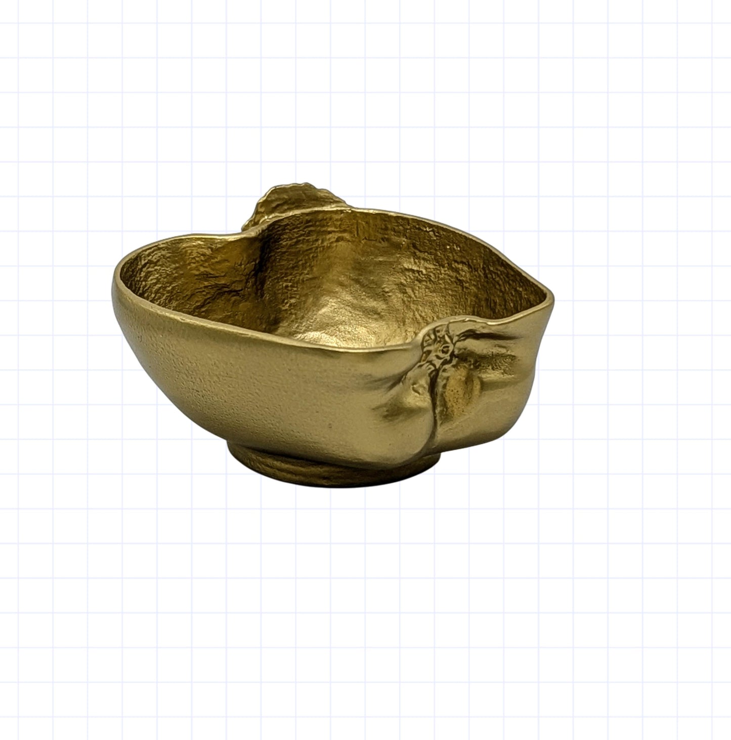 Handmade Apple Multifunctional Pewter Bowl, Trinket Box, Inspired by Nature