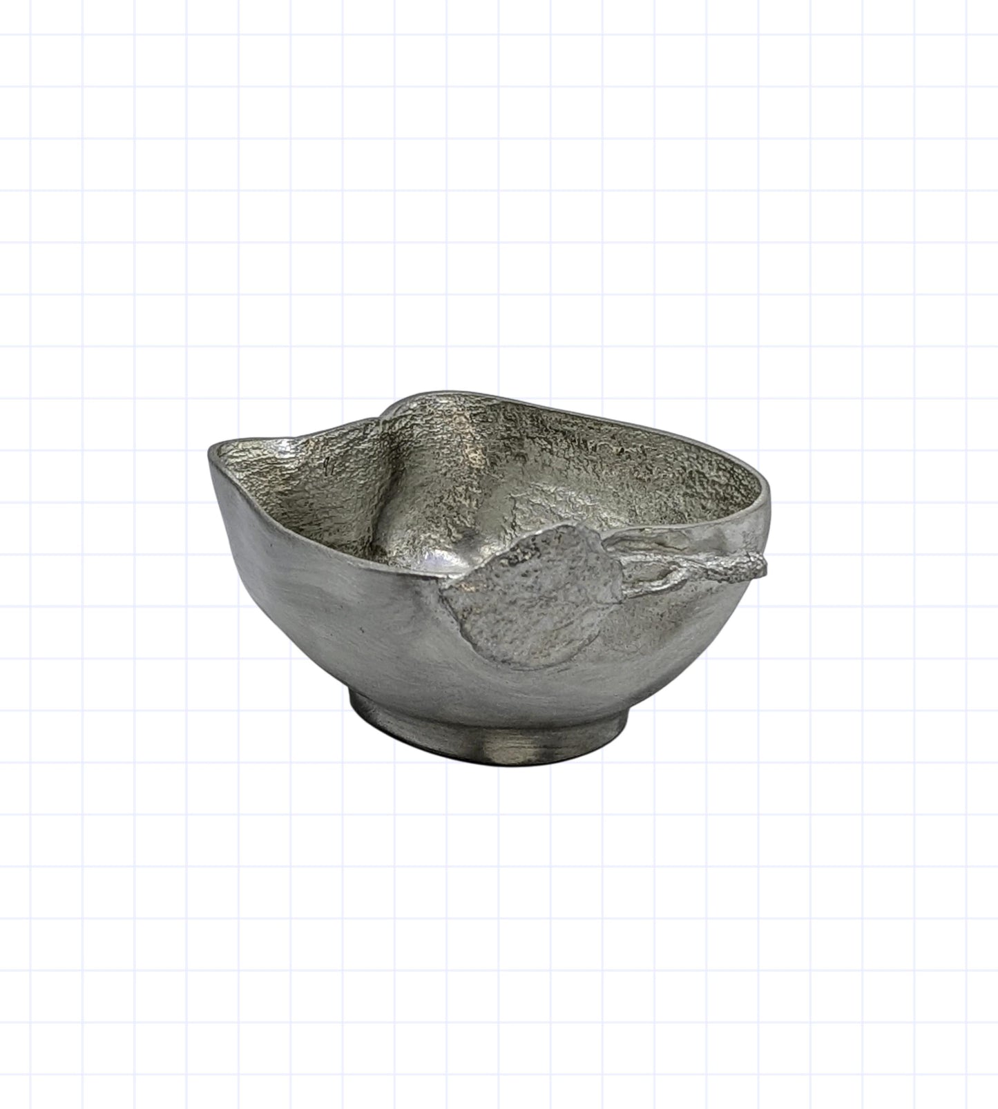 Handmade Apple Multifunctional Pewter Bowl, Trinket Box, Inspired by Nature