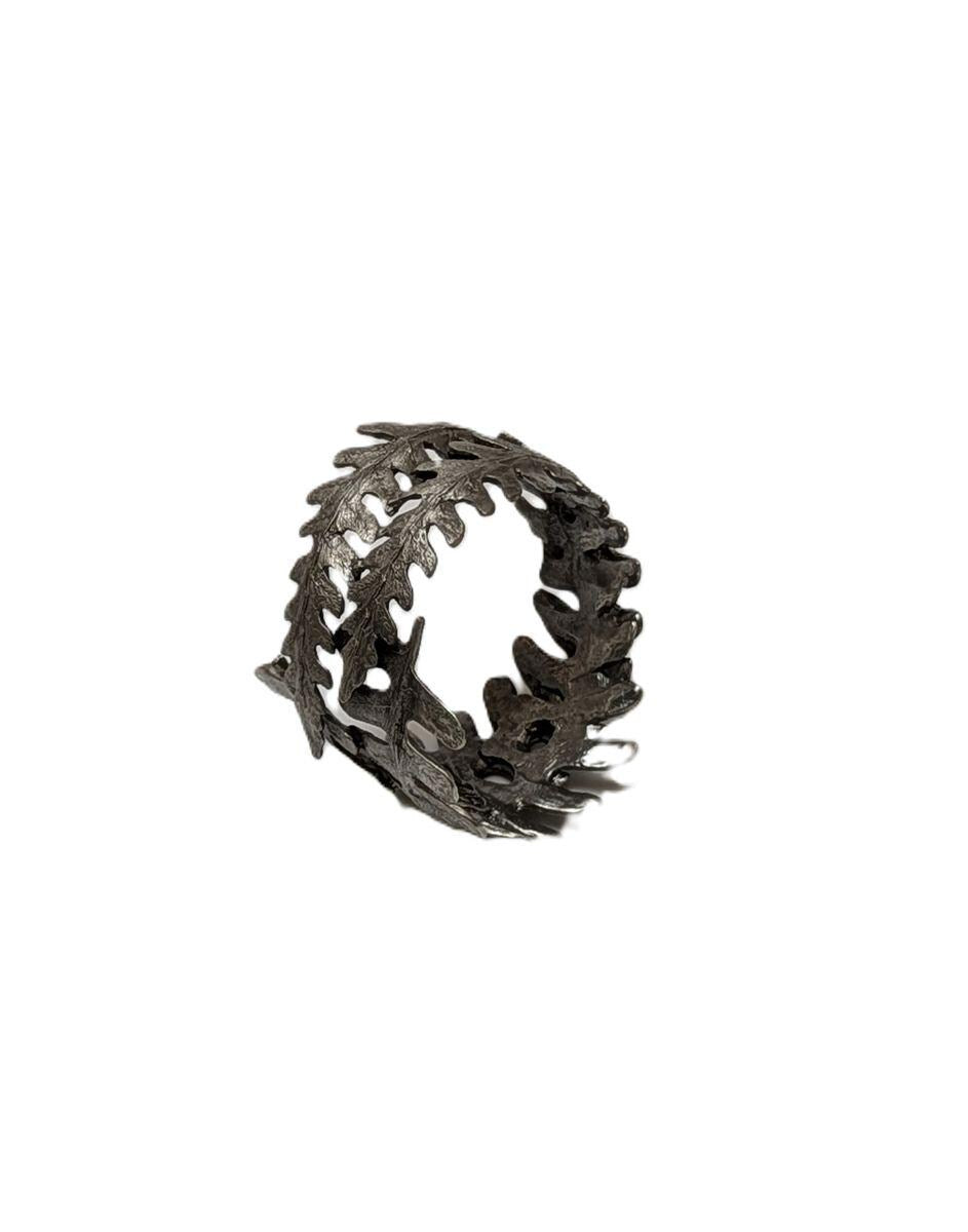 Fern Pewter Adjustable Napkin Ring, Set of 4 & 6, Inspired by Nature, Table Decor