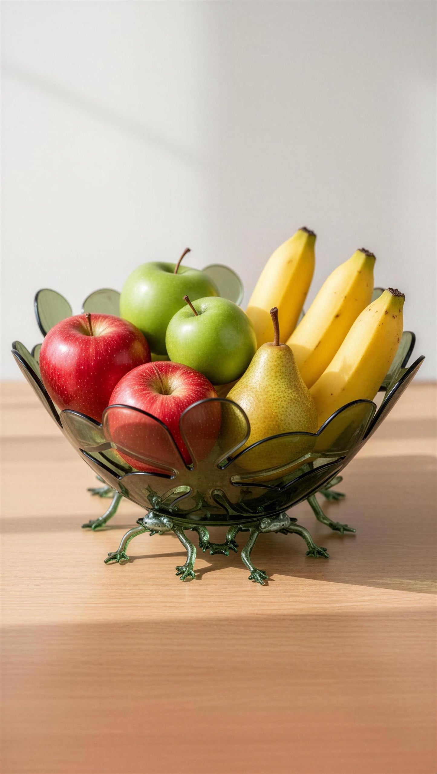 Handcrafted Frogs Fruit Bowl and Stand Set, Centerpiece Decor, LIMITED EDITION