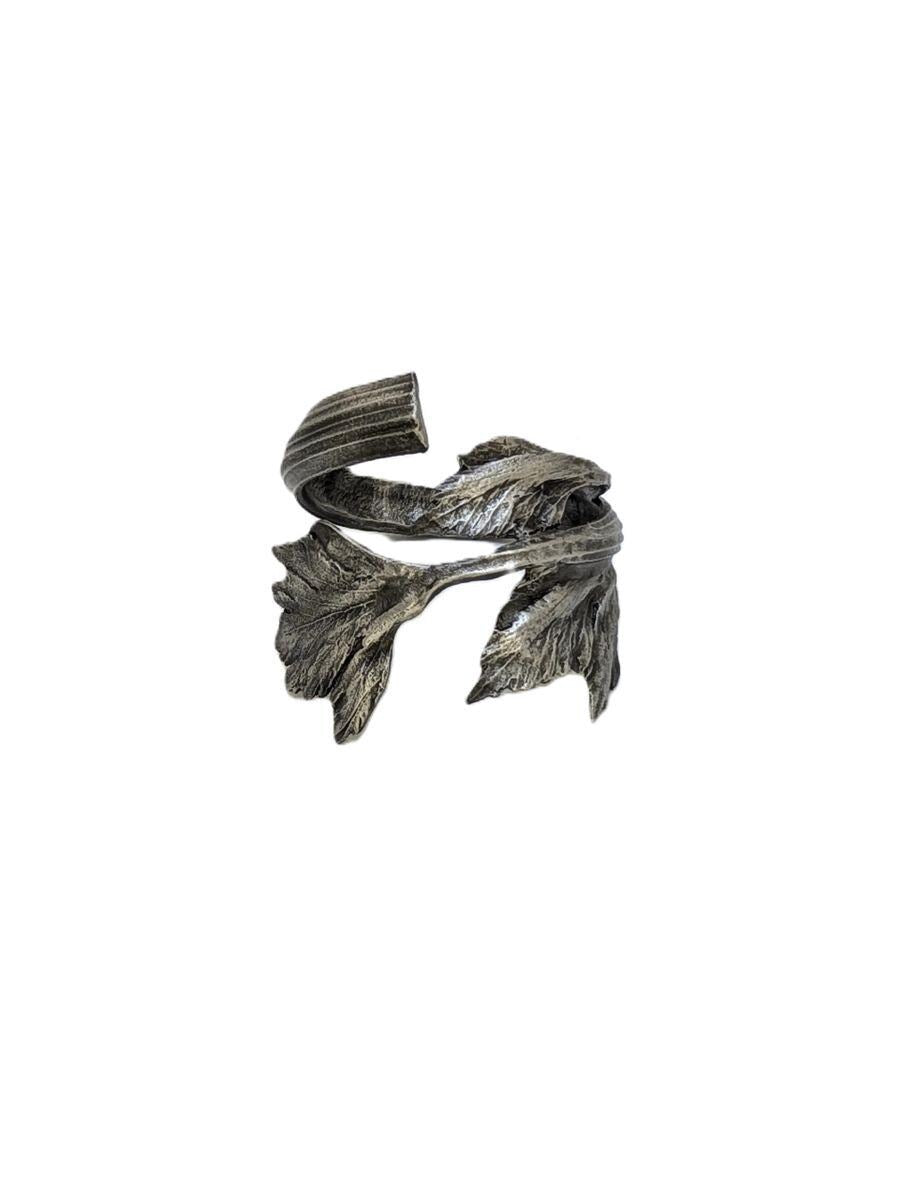 Handmade Celery Pewter Adjustable Napkin Ring Set of 4, Inspired by Nature, Table Decor