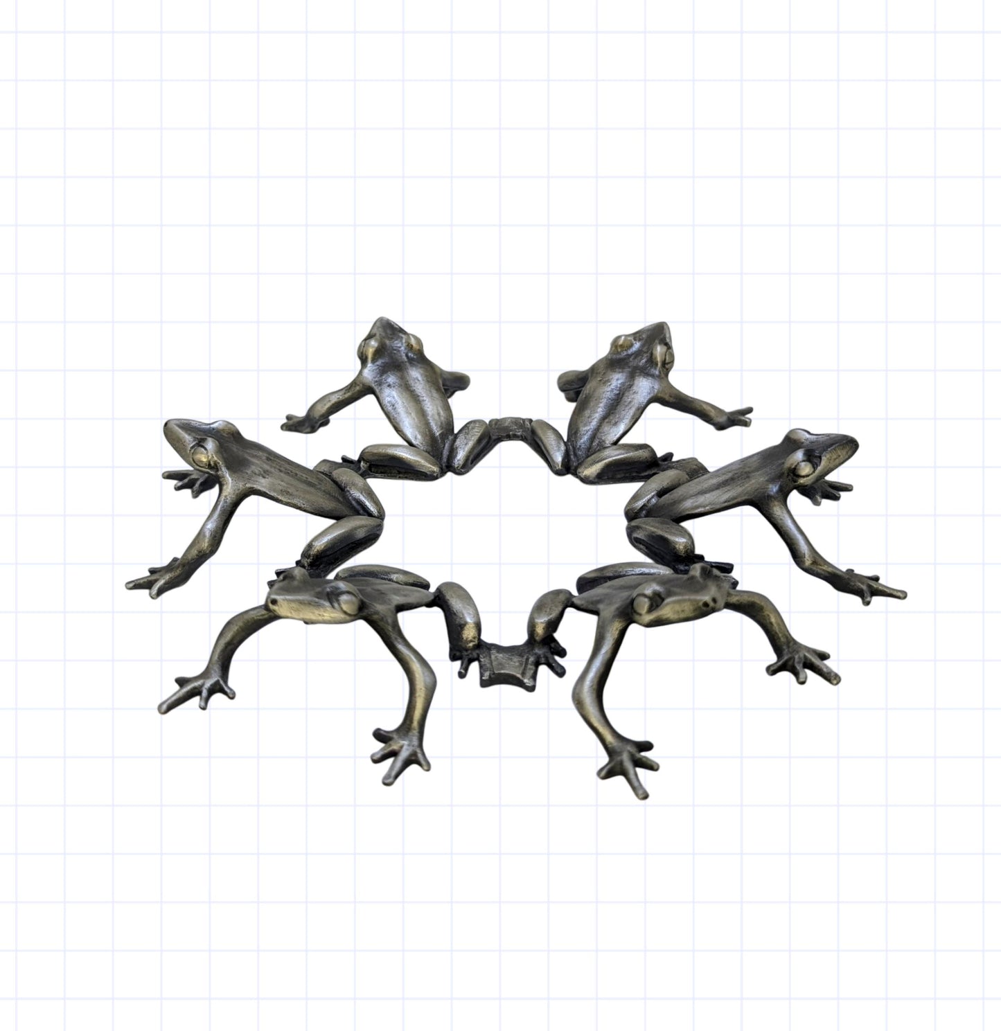 Handcrafted Frogs Fruit Bowl and Stand Set, Centerpiece Decor, LIMITED EDITION