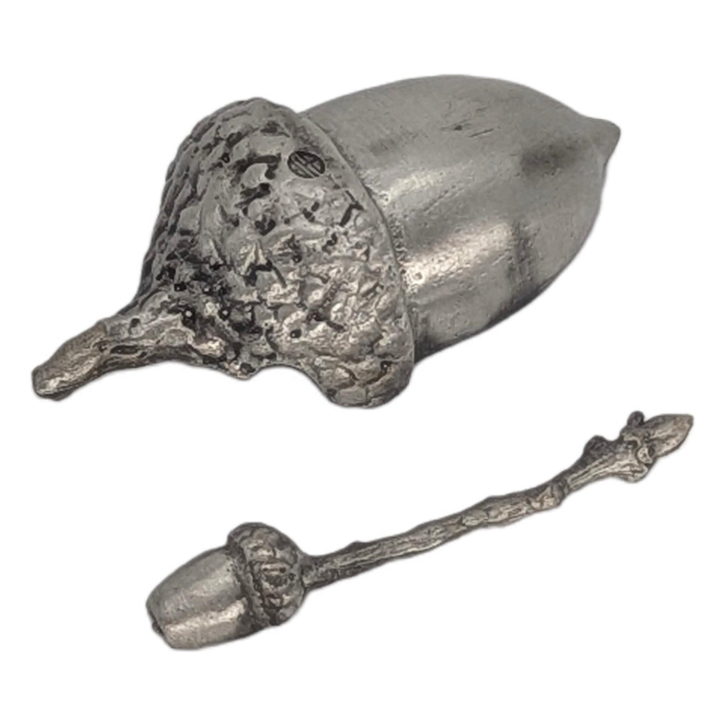 Handmade Acorn Minimalist Pewter Salt Dish, Table Decor Inspired by Nature
