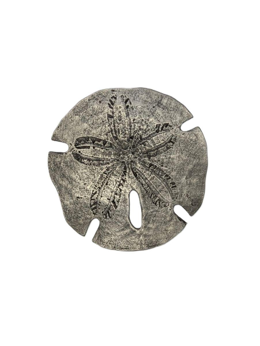 Sand Dollar Pewter Napkin Ring, Set of 4, Inspired by Nature, Handmade Table Decor