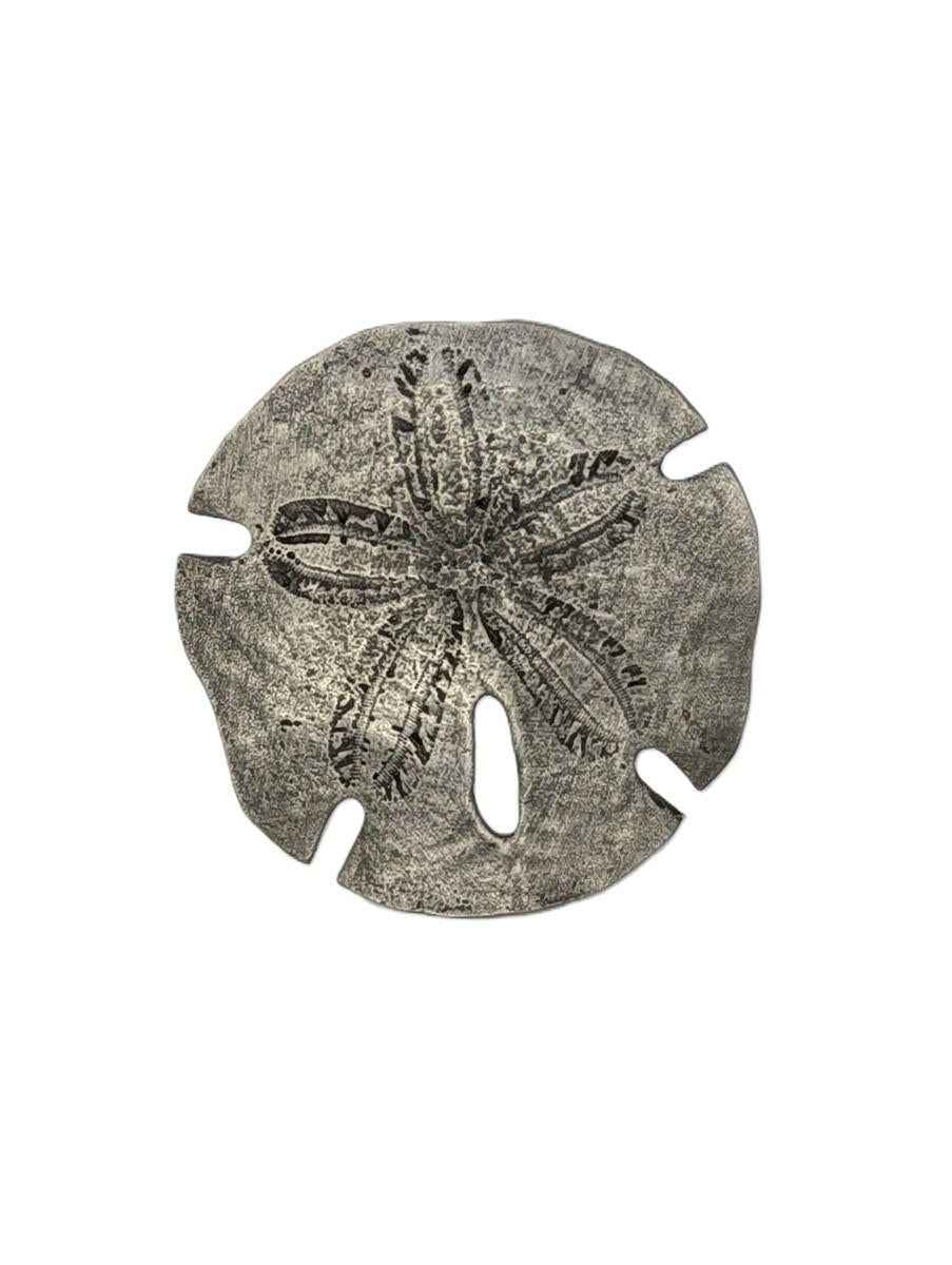 Sand Dollar Pewter Napkin Ring, Set of 4, Inspired by Nature, Handmade Table Decor