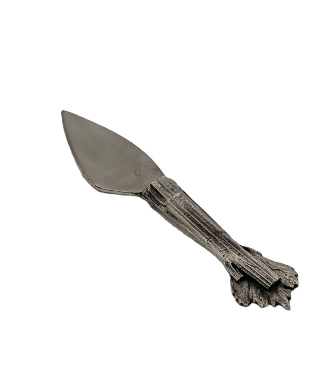 Handmade Celery Hostess Cheese Set, Inspired by Nature, Hand Cast Pewter Gift