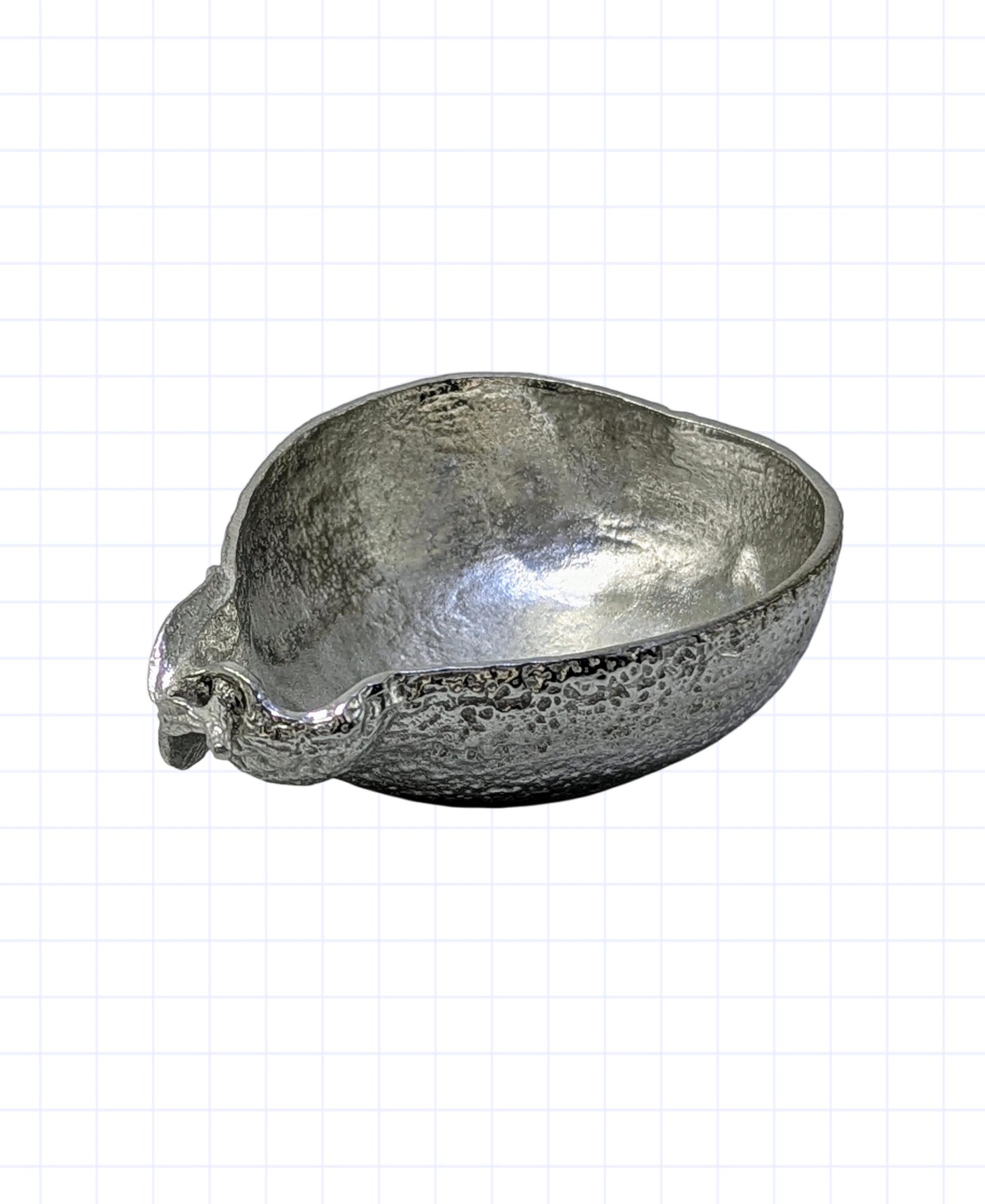 Handcrafted Tangelo Citrus Pewter Trinket Bowl, Table Decor Inspired by Nature