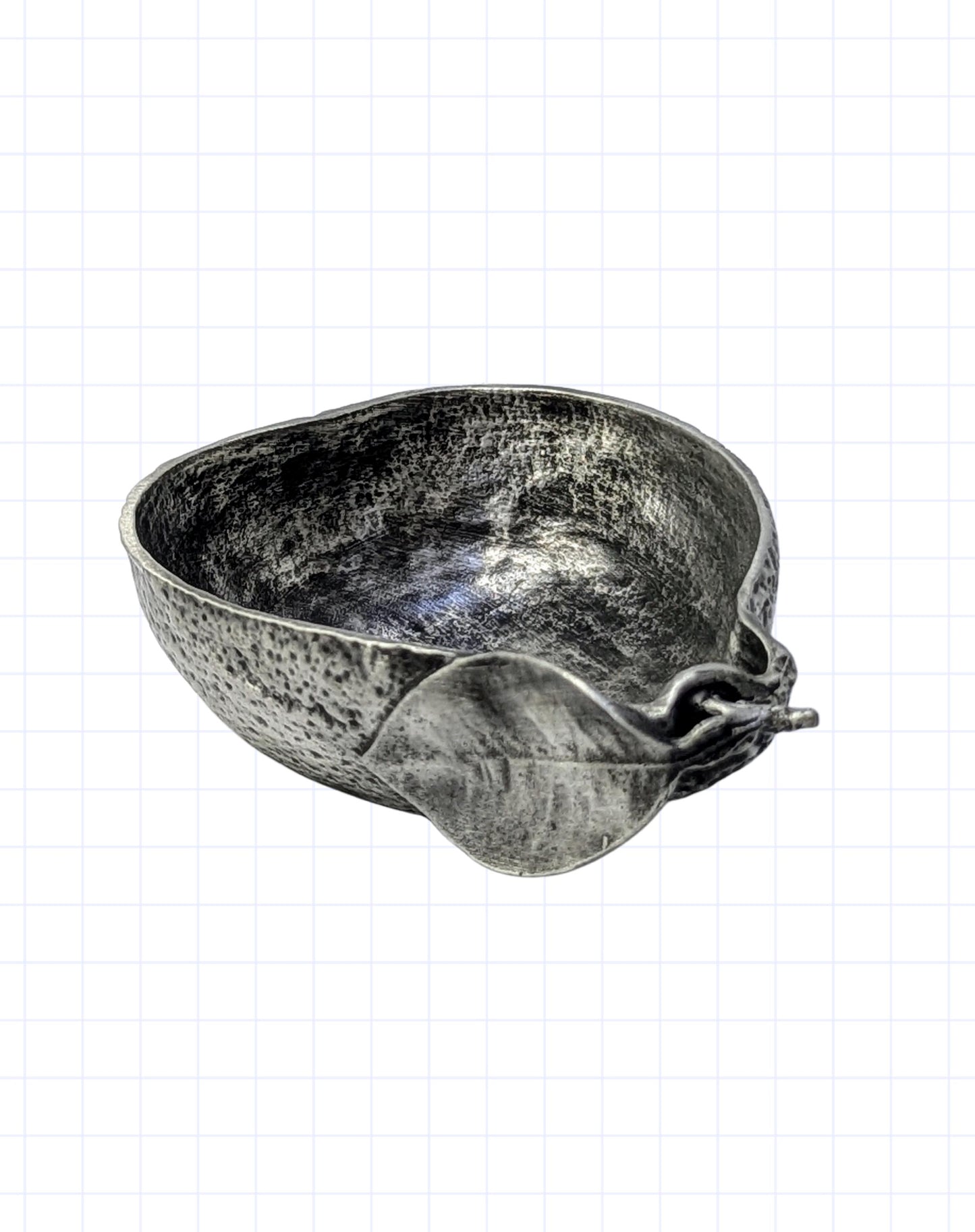 Handcrafted Tangelo Citrus Pewter Trinket Bowl, Table Decor Inspired by Nature