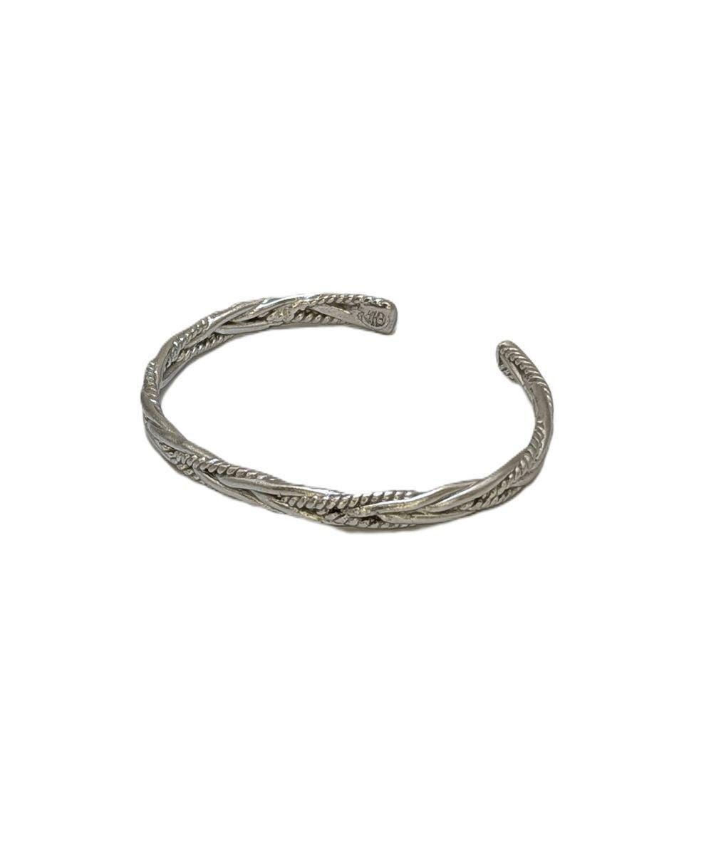Intertwined Classic Unisex Pewter Cuff Bracelet, Handmade Jewelry