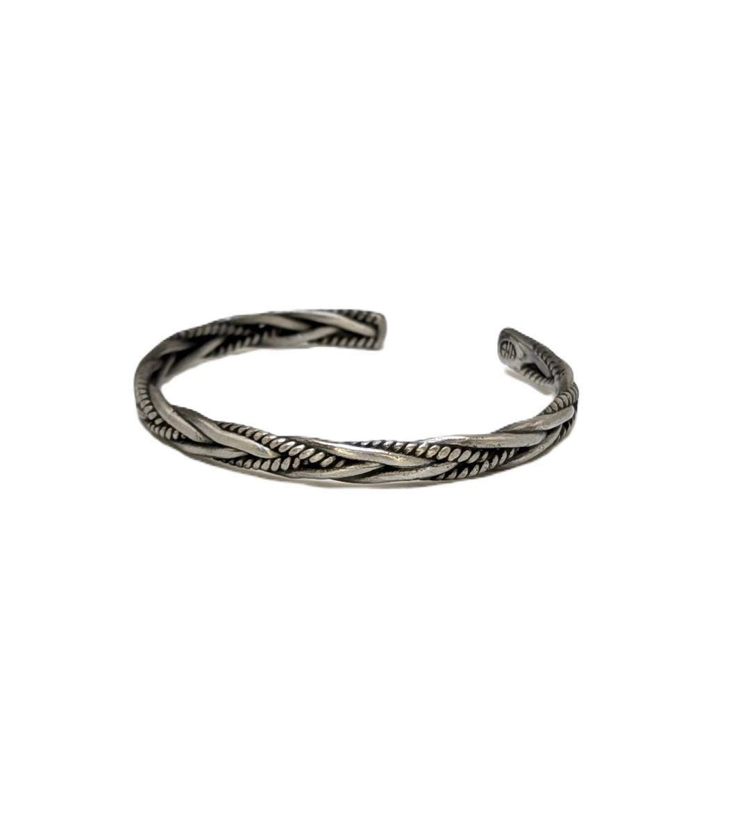 Intertwined Classic Unisex Pewter Cuff Bracelet, Handmade Jewelry