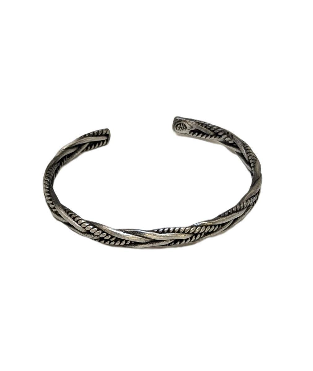 Intertwined Classic Unisex Pewter Cuff Bracelet, Handmade Jewelry