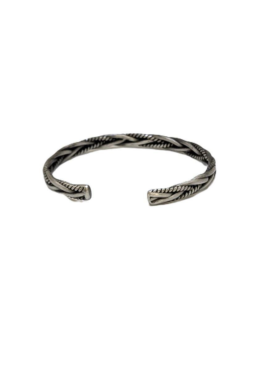 Intertwined Classic Unisex Pewter Cuff Bracelet, Handmade Jewelry