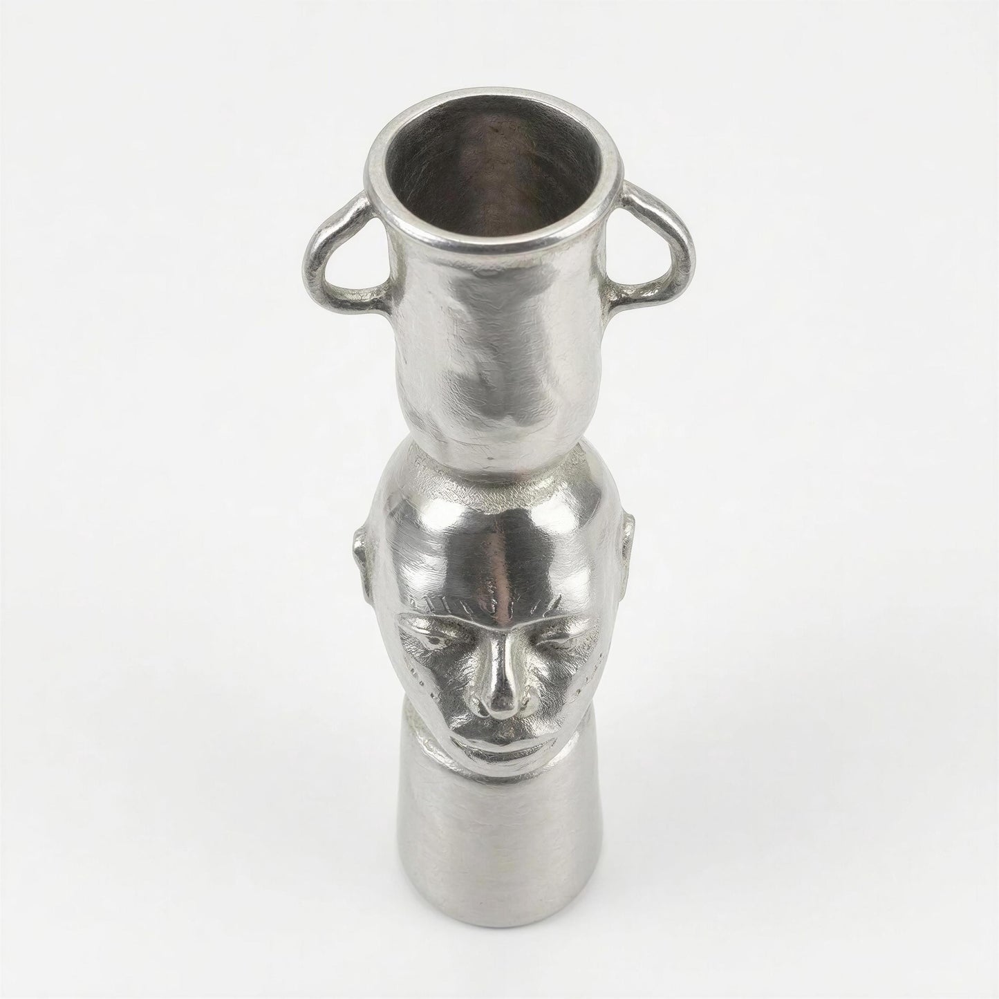 Handcrafted Lead-free Pewter African Bust, Taper Candle Holder, Ethnic Home