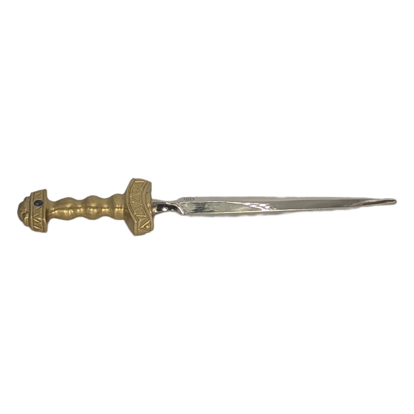 Handcrafted Viking Sword Replica Pewter Letter Opener, Medieval Style Desk Decor